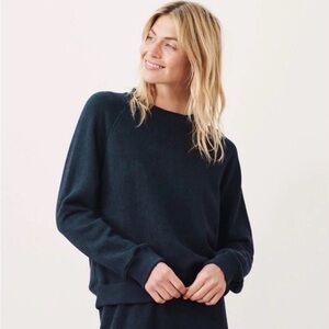 Jenni Kayne | Navy Blue Saturday Sweatshirt French Terry Knit Crewneck